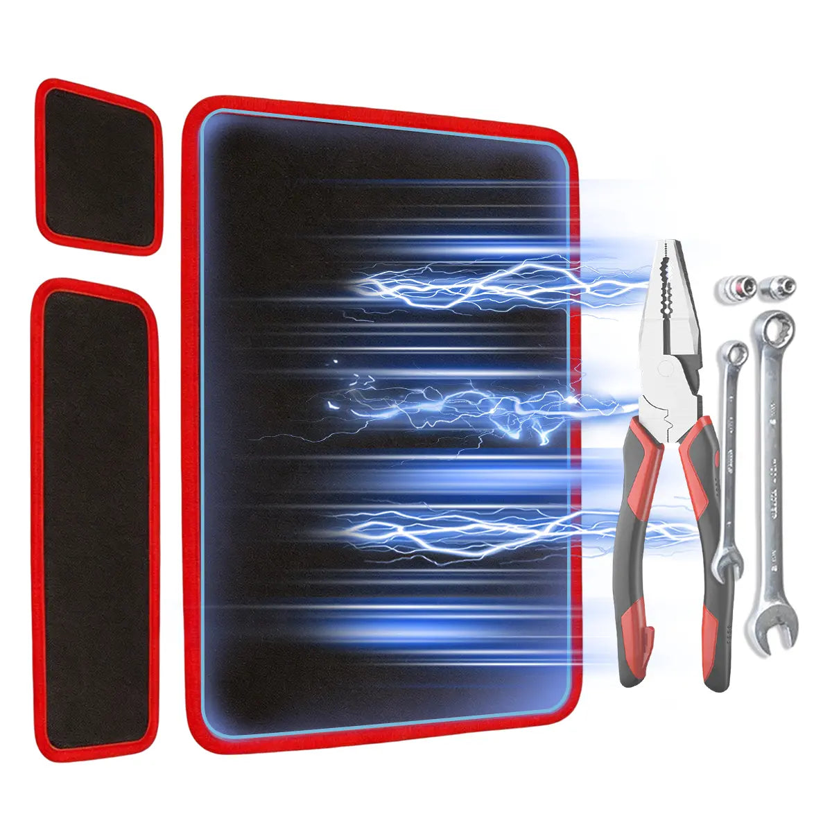 Kit de 3 Alfombrillas Magnéticas para Herramientas